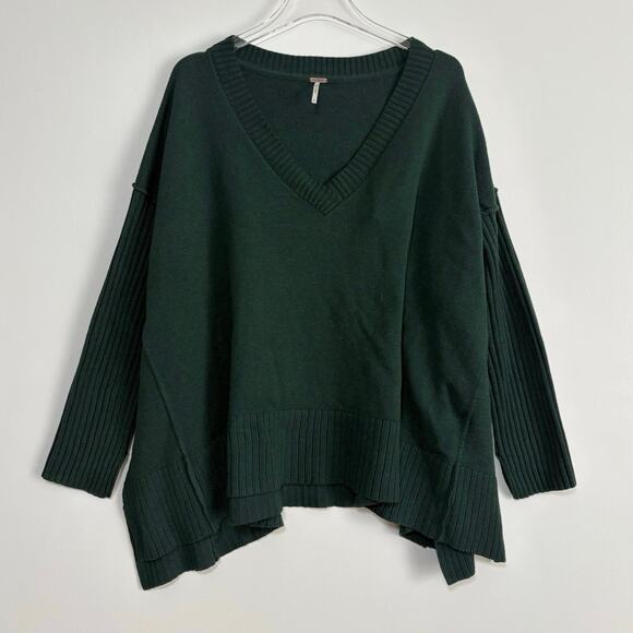 Free People Orion Sweater in Forest Green Size Small - Picture 5 of 6